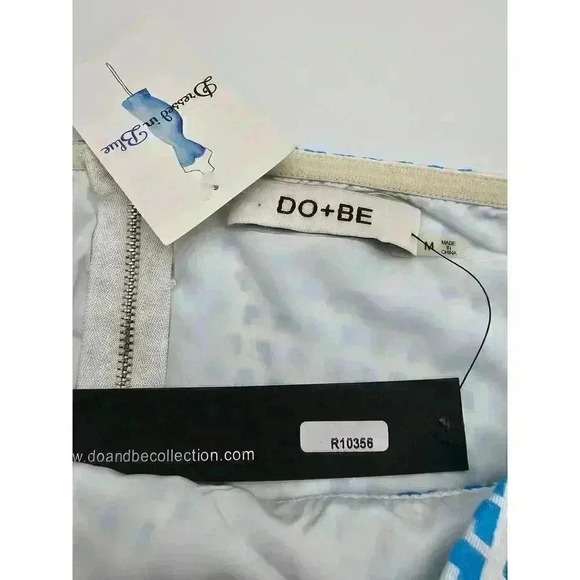 Do+Be Women's Size M Blue and White Strapless Top and Skirt Set NWT - Picture 4 of 9